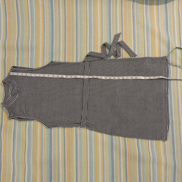 ⭐ Abercrombie & Fitch Striped Mock Neck Dress Size Small Tall - Picture 6 of 11
